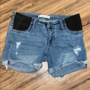 Stylish Blue Denim Women's Shorts